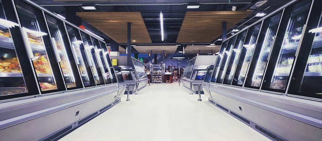 LED Grocery Lighting Refrigerated and Freezer Aisles