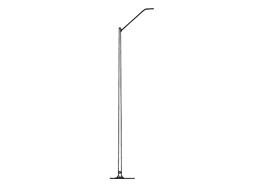 Street Light Poles And Brackets Cur, Outdoor Lighting Posts