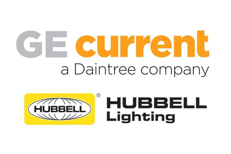 Current and Hubbell C&I Lighting Logos