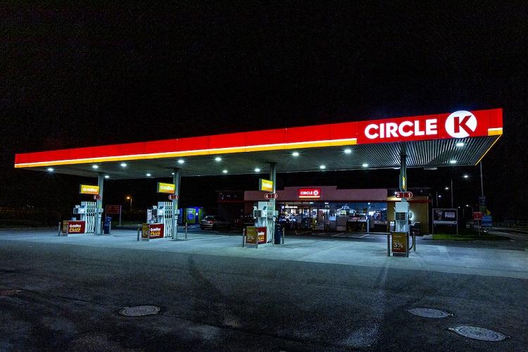 Circle K Petrol Pump Signage Lighting